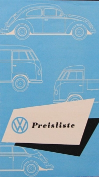 Volkswagen Modelprogram 1956 Pricelist (0827)